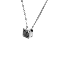 Collier Only One Diamant noir 0.23 ct - 4 mm