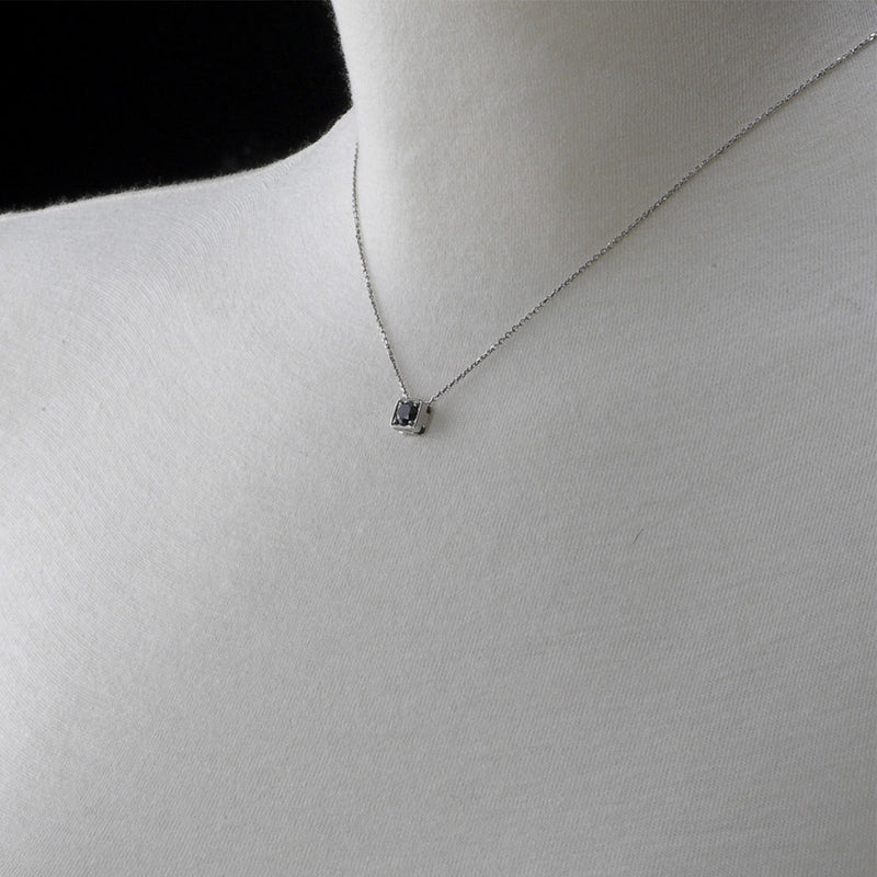 Collier Only One Diamant noir 0.23 ct - 4 mm