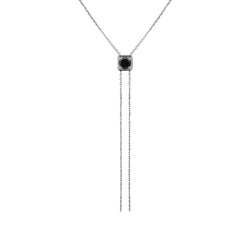 Pendentif Only One Diamant noir 0.5 ct - 5 mm